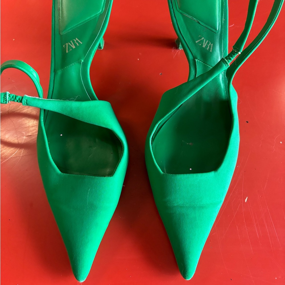 Zara Green Pumps
